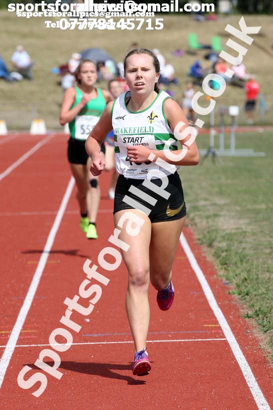 Womens under-17s 1500 metres, 2018 Northern Under-17s/U-15s/U-13s Champs., Wavertree Athletics Centre, Liverpool. Photo: David T. Hewitson/Sports for All Pics